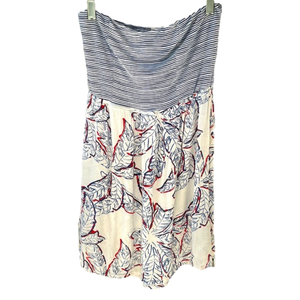 🌿Roxy girls strapless printed dress size S🌿
